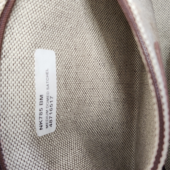 Dooney and Bourke Sued and Leather Satchel - Picture 11 of 16